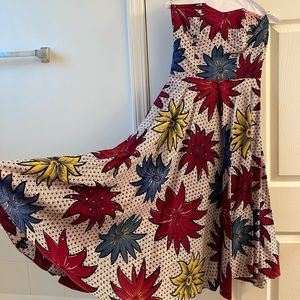 Vintage Handmade Strapless Dress